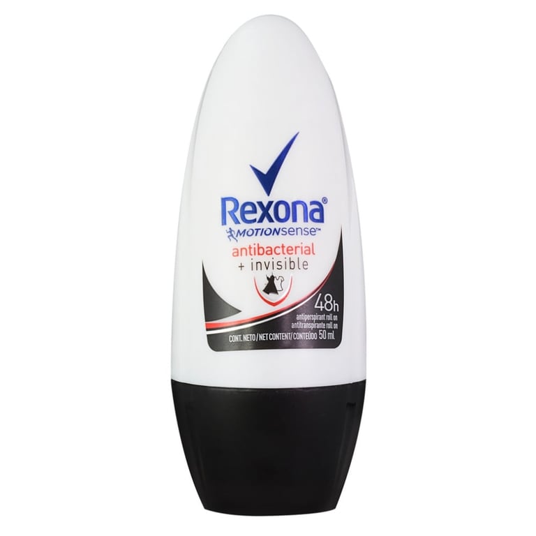 Desodorante Antitranspirante Rollon Rexona Feminino Antibacterial Inivisble 50ml