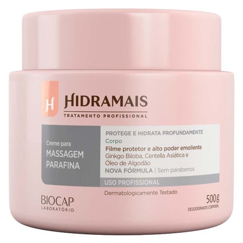 Creme para massagem Parafina Hidramais