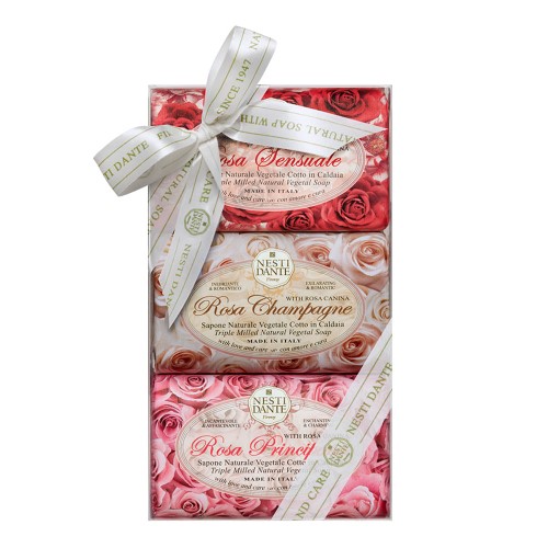 Nesti Dante Gift Le Rose Kit - 3 Sabonetes