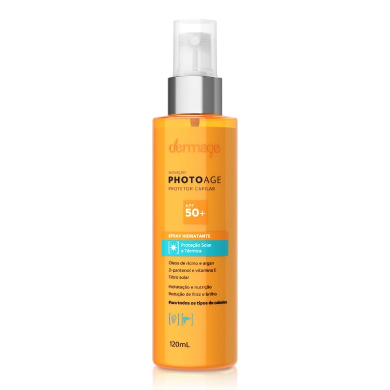 Protetor Capilar Dermage Photoage KPF50+ Spray 120ml