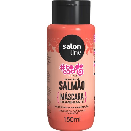 Máscara Pigmentante Salon Line Tô De Cacho Salmão 150ml