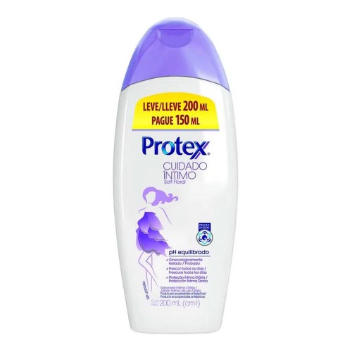 Sabonete Íntimo Líquido Protex Cuidado Íntimo Soft Floral 200ml 