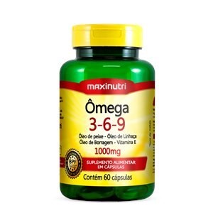 Ômega 3-6-9 1000mg Maxinutri 60 cápsulas 