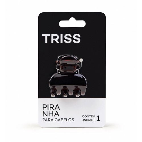 Piranha Prendedor de Cabelo Triss/Needs Tamanho G Cor Marrom Efeito Tartaruga com 1 unidade