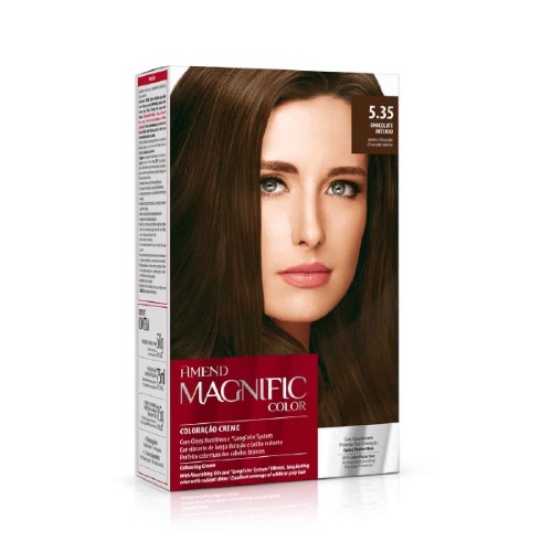 Coloração Creme Amend Magnific Color 5.35 Chocolate Intenso com 1 Unidade