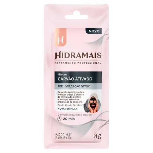 Máscara Facial Hidramais Peel-Off Carvão Ativado