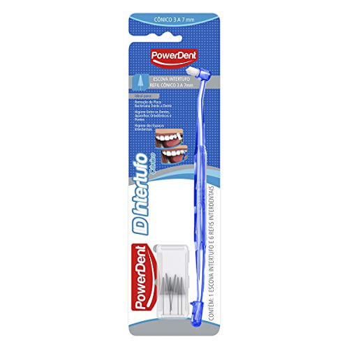 Escova Dental Powerdent ID Intertufo + Interdental 3 a 7mm