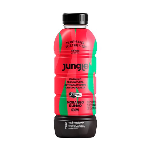 Isotônico Jungle Orgânico Morango e Limão 500ml