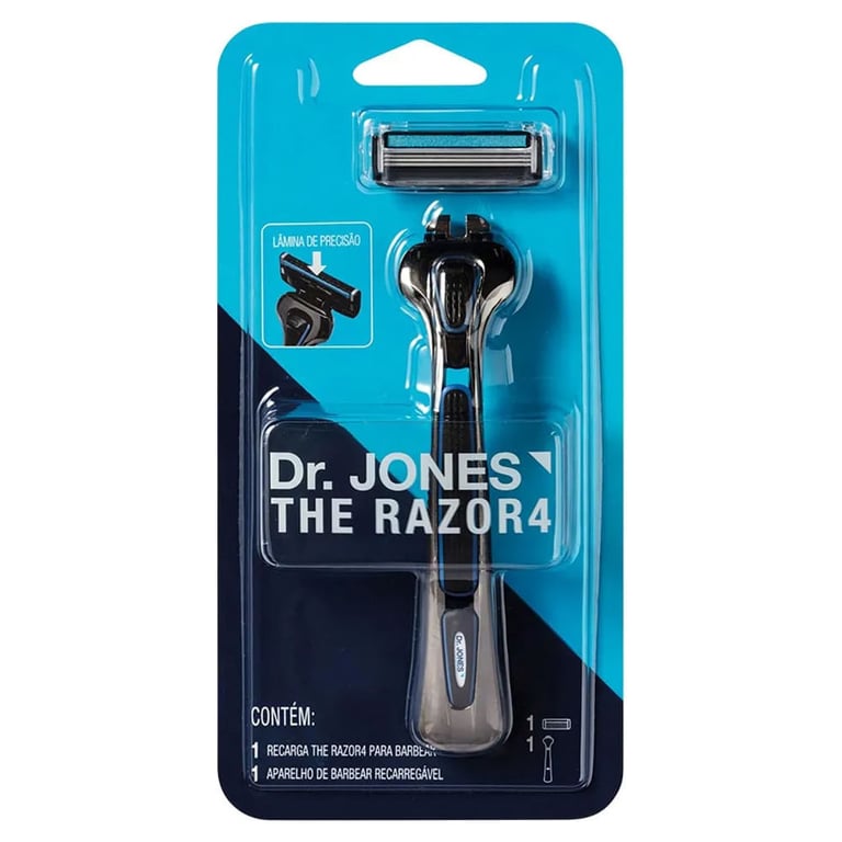 Aparelho De Barbear Dr. Jones The Razor4 + 1 Recarga