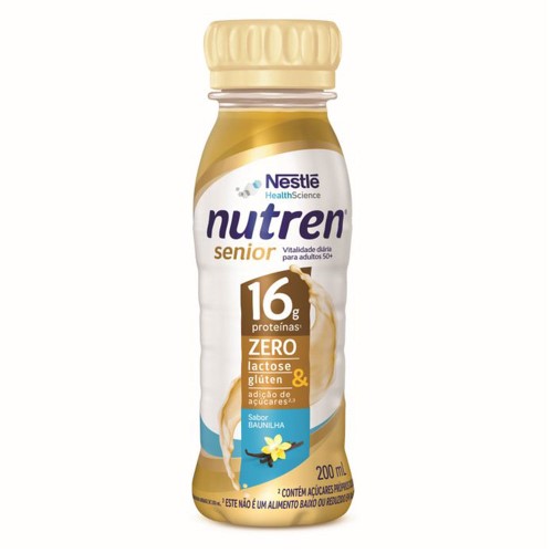 Suplemento Alimentar Nutren Senior Baunilha Zero Lactose 200ml