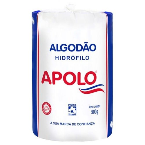 Algodão Apolo Hidrófilo 500g