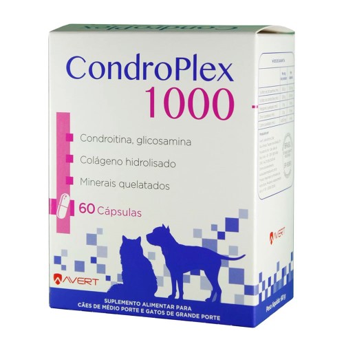 Condroplex 1000 para Cães e Gatos 60 Cápsulas