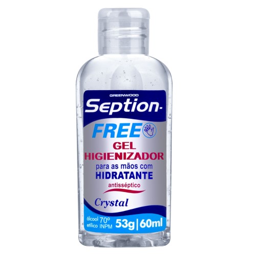 Gel antisséptico Seption Free Crystal 60ml