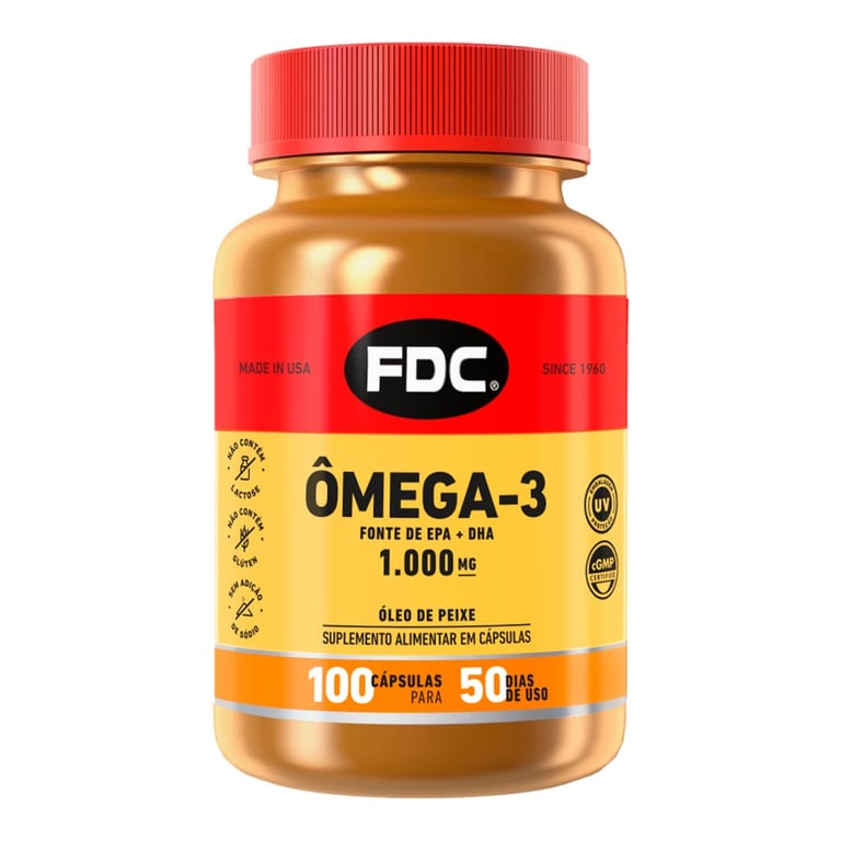 Ômega 3 Epa Fdc 1000mg 100 Cápsulas