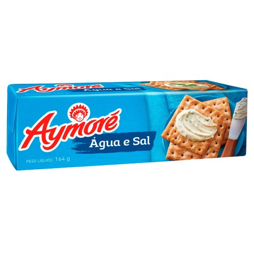 Biscoito Aymoré Água e Sal 164g