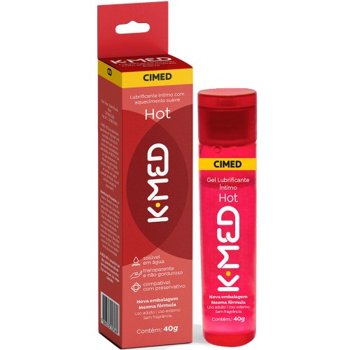 Gel Lubrificante Íntimo K-Med Hot Fire 40g