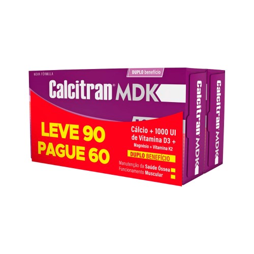 Calcitran MDK Leve 90 pague 60 comprimidos