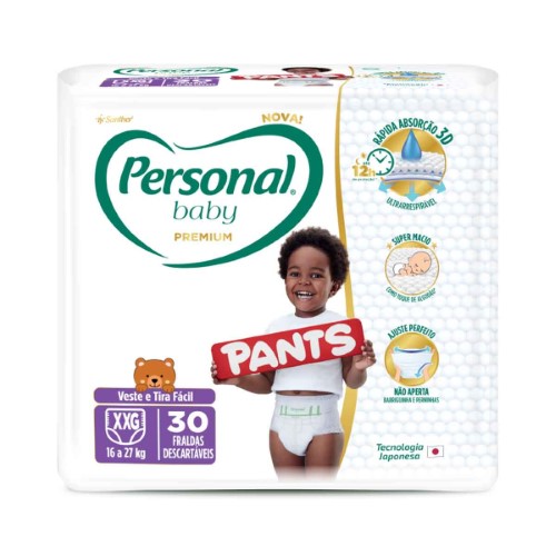 Fralda Personal Baby Premium Pants XXG - 30 Unidades