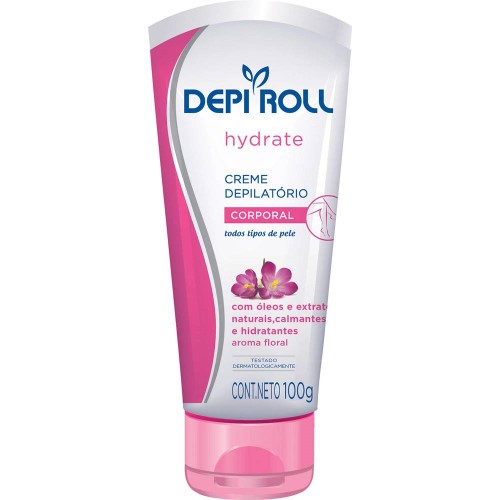 Creme Depilatório Corporal DepiRoll - Hydrate Floral