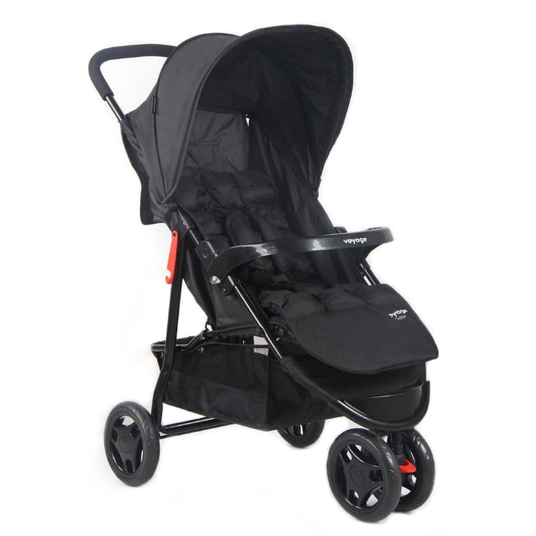 Carrinho De Passeio Delta Preto Voyage