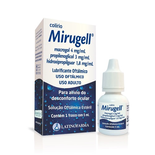 Mirugell 4 mg/ml + 3 mg/ml + 1,8 mg/ml Solução Oftálmica estéril 5ml