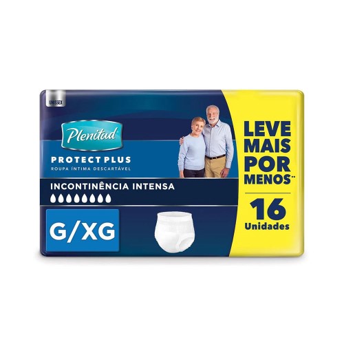 Roupa Íntima Plenitud Protect Plus G/XG 16 unidades