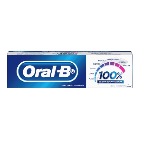 Pasta de Dente Oral-B com Flúor Menta Refrescante com 70g