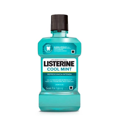 Enxaguante Antisséptico Bucal Listerine Cool Mint com 250ml