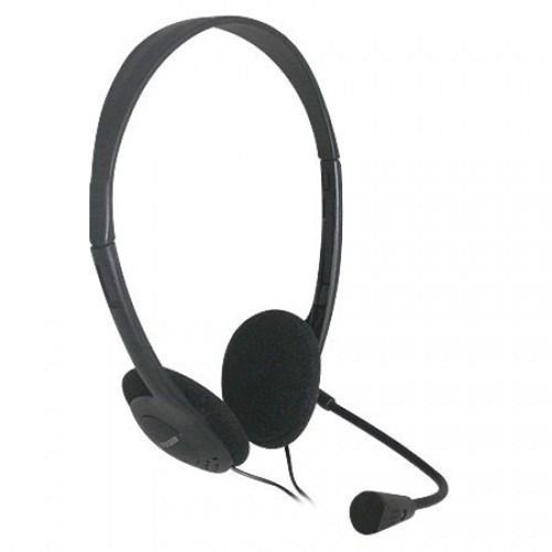 Fone Headset Multilaser Básico com Microfone e com Fio Preto