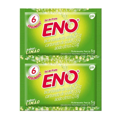 Sal de Fruta Eno Sabor Limão 2 envelopes 5g cada