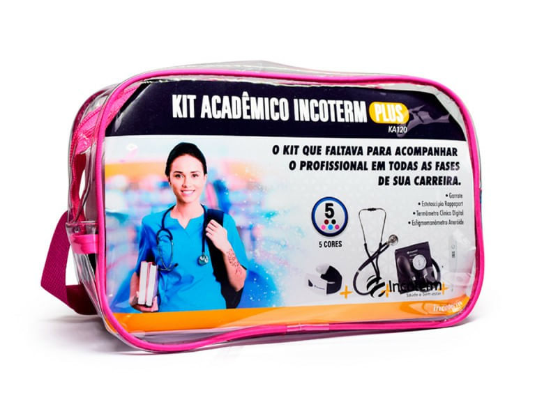 Kit Acadêmico Plus Incoterm Ka120 Rosa