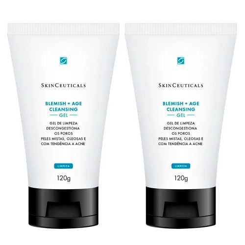 SkinCeuticals Blemish Cleansing Gel Kit com 2 Unidades – Sabonete Líquido Facial 120g