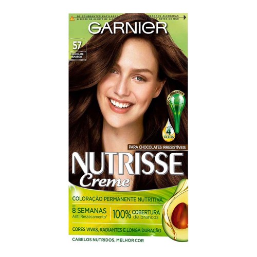 Tintura Permanente Nutrisse Creme 57 Chocolate Amargo