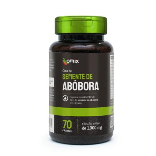 Óleo De Semente De Abóbora 1000mg Omix 70 Cápsulas