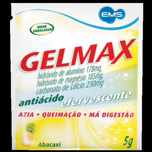 GELMAX (178+185+230) mg po efev ct 100 env al x 5 g (abacaxi) (emb multi)