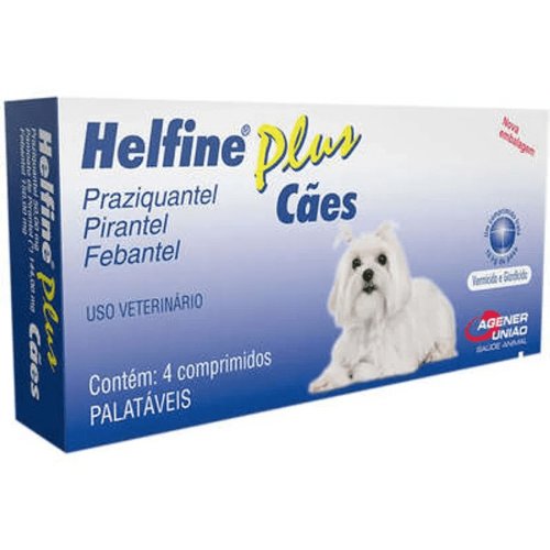 Helfine Plus Cães 4 Comprimidos