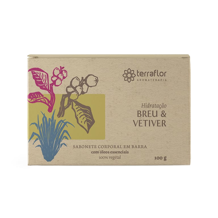 Sabonete Natural Breu E Vetiver Terra Flor 100g