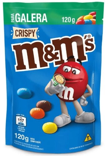 Confeitos De Chocolate Ao Leite M&Ms Crispy 120g