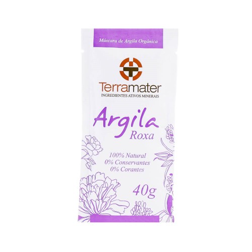 Máscara de Argila Roxa Orgânica 40g – Terramater