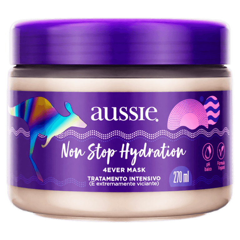 Máscara De Tratamento Intensivo Aussie Non Stop Hydration 4ever Mask 270ml