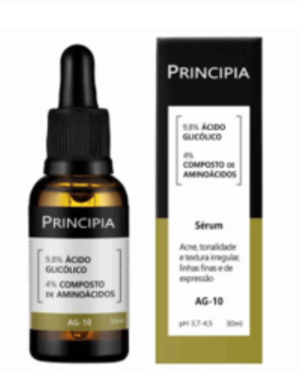 Sérum Facial Principia AG-10 - 9,8% Ácido Glicólico + 4% Composto De Aminoácidos 30ml