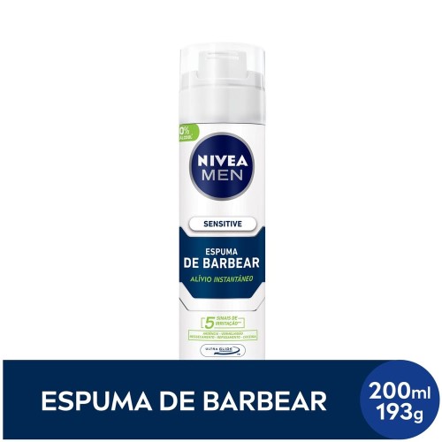 Espuma de Barbear Nivea Men Sensitive 200ml