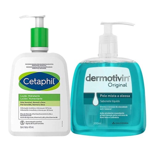 Cetaphil Kit – Loção Hidratante + Sabonete Líquido