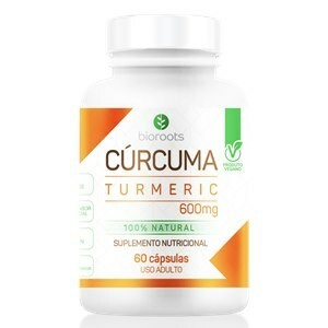 Suplemento nutricional Bioroots Cúrcuma Turmeric 600mg 60 cápsulas