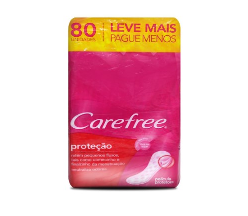 Protetor Diário Carefree Proteção Com Perfume 80 Unidades