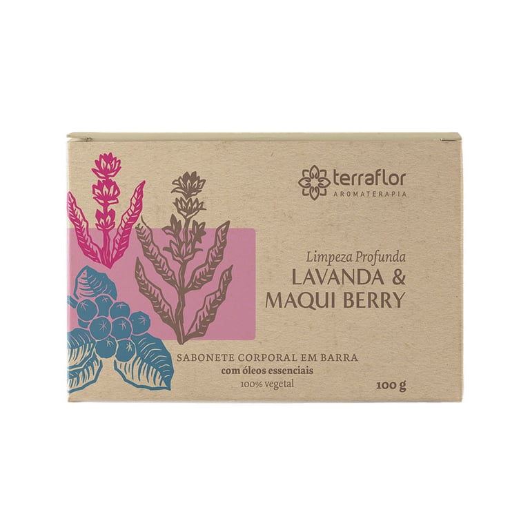 Sabonete Em Barra Terra Flor Lavanda E Maqui Berry 100g