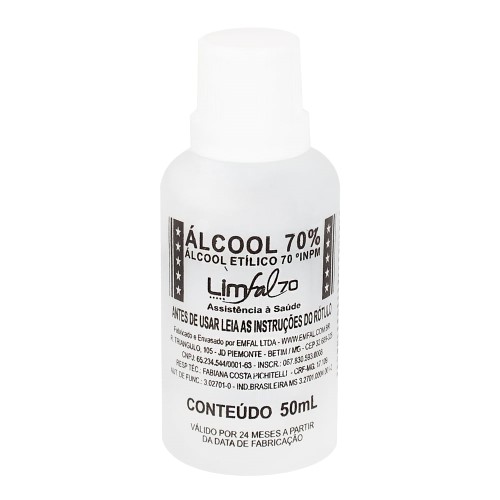 Álcool 70% Emfal com 50ml