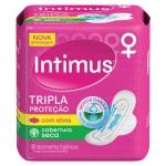 Absorvente Intimus Gel Tripla Proteção Cobertura Seca com Abas 8 Unidades