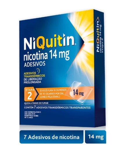 NiQuitin Adesivo 14mg com 7 Adesivos de Nicotina