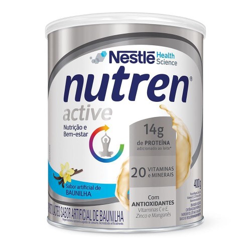 Suplemento Alimentar Nutren Active Nestlé Baunilha com 400g